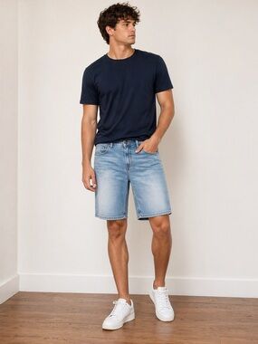 Buffalo David Bitton Men’s W34 Evan-X Light Wash Denim Shorts Jean Shorts Casual